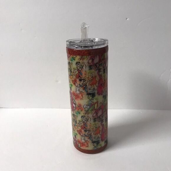 Hanna Barbera The Flintstones 20 oz stainless steel tumbler - Picture 1 of 5